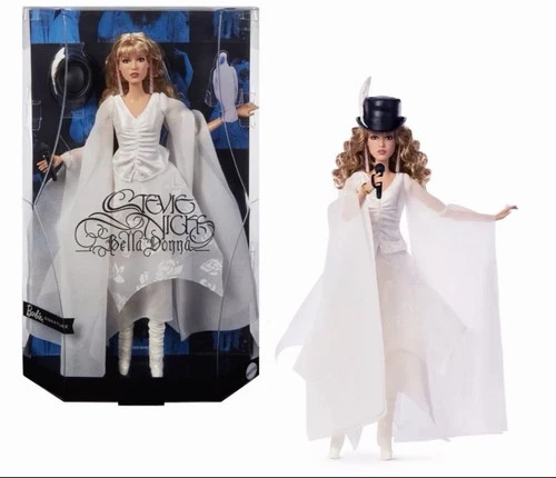 Inhand Barbie Stevie Nicks Bella Donna White Dress Doll | SHIPS Fast