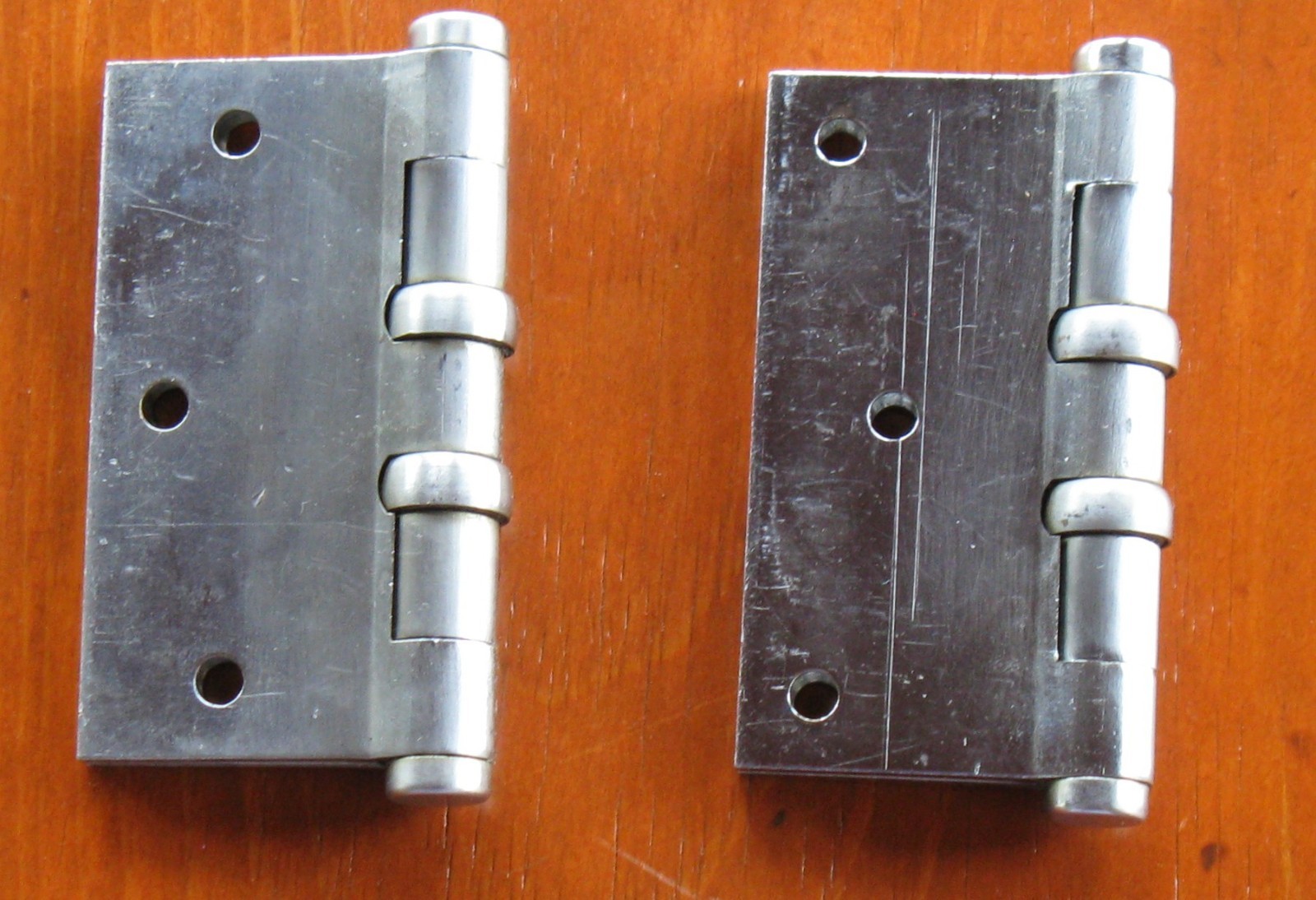 Russwin Door Butt Hinges 3 1/2 x 3 1/2  Ball Bearing Chrome Brass Pat. 8/28/23