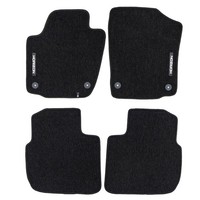 Velours FußMatten FüR Seat Toledo IV 2012-19 Autoteppich Automatten Schwarz 4Tlg