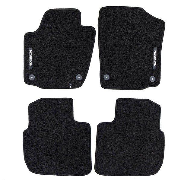 Velours FußMatten FüR Seat Toledo IV 2012-19 Autoteppich Automatten Schwarz 4Tlg-image