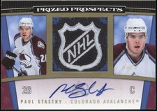 PAUL STASTNY 2006-07 Fleer Hot Prospects Rookie Patch Auto NHL Shield 1/1 RC