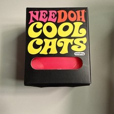 Schylling NeeDoh Cool Cats Pink Cat Squishy Sensory Fidget Toy NEW