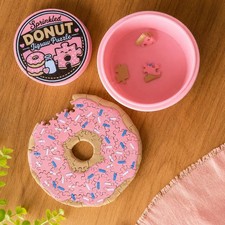 Donut Jigsaw Puzzle, 3D Printed Pink Frosted Sprinkle Brain Teaser Toy