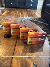 Lot of 4 TDK MiniDV DVC60 60  Min Camcorder Cassettes New Sealed