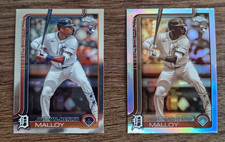 JUSTYN-HENRY MALLOY  2025 Topps Chrome Sepia and base TIGERS #224 - 2 Card Lot