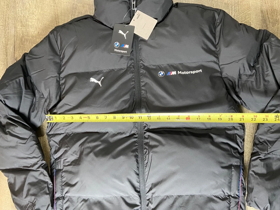 Puma BMW M Motorsport ESS+ Puffer Jacket Winter Coat Black Mens Size Large New - Image 4 of 4