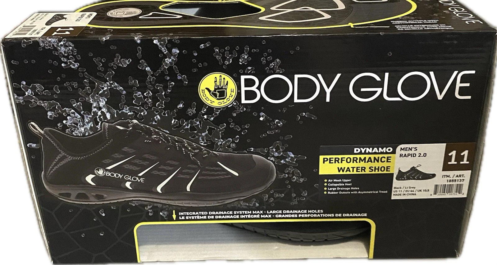Body Glove Rapid 2.0 Men’s Dynamo Performance Hybrid Athletic Water Shoe Size 11