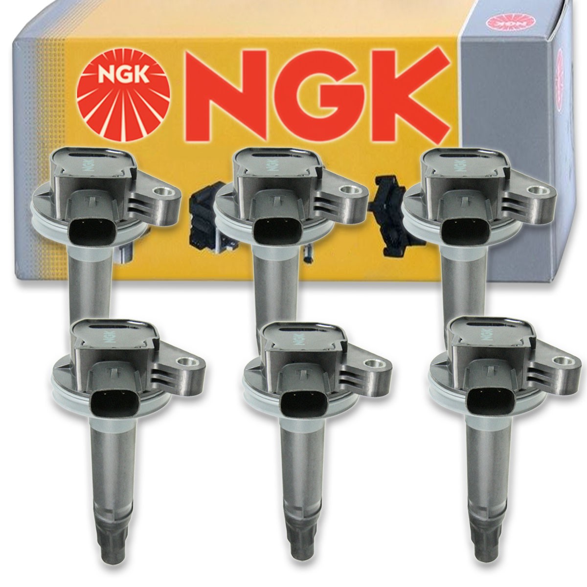 6 pcs NGK Ignition Coil for 2009-2013 Mazda 6 3.7L V6 - Spark Plug Tune Up kq