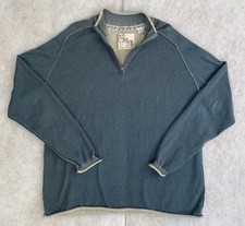 32 bar blues Traditional Fit Quarter Zip Cotton Pullover