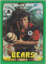 1978 Nrl Rugby League Scanlens (115) Bruce FOYE Bears