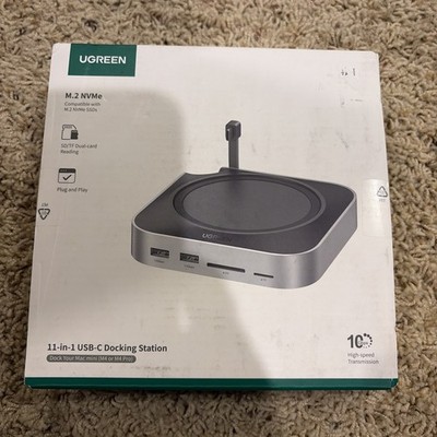 UGREEN 11-in-1 USB-C Docking Station| For Mac mini M4/M4 Pro M.2 NVMe
