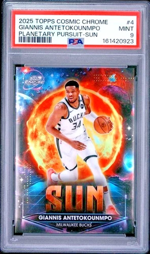 2025 Topps Cosmic Chrome Giannis Antetokounmpo Sun (PSA 9)