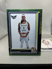 2025 Panini Donruss WNBA Green Shimmer Myisha Hines-Allen Wings + Base Card 65