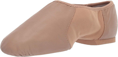 Women'S Neo-Flex Slip-On Leather Jazz Shoes Neoprene Slip-On Split Sole with EVA