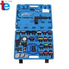 28 Piece General Purpose Radiator Pressure Tester Kit Coolant Vacuum Refill Kit