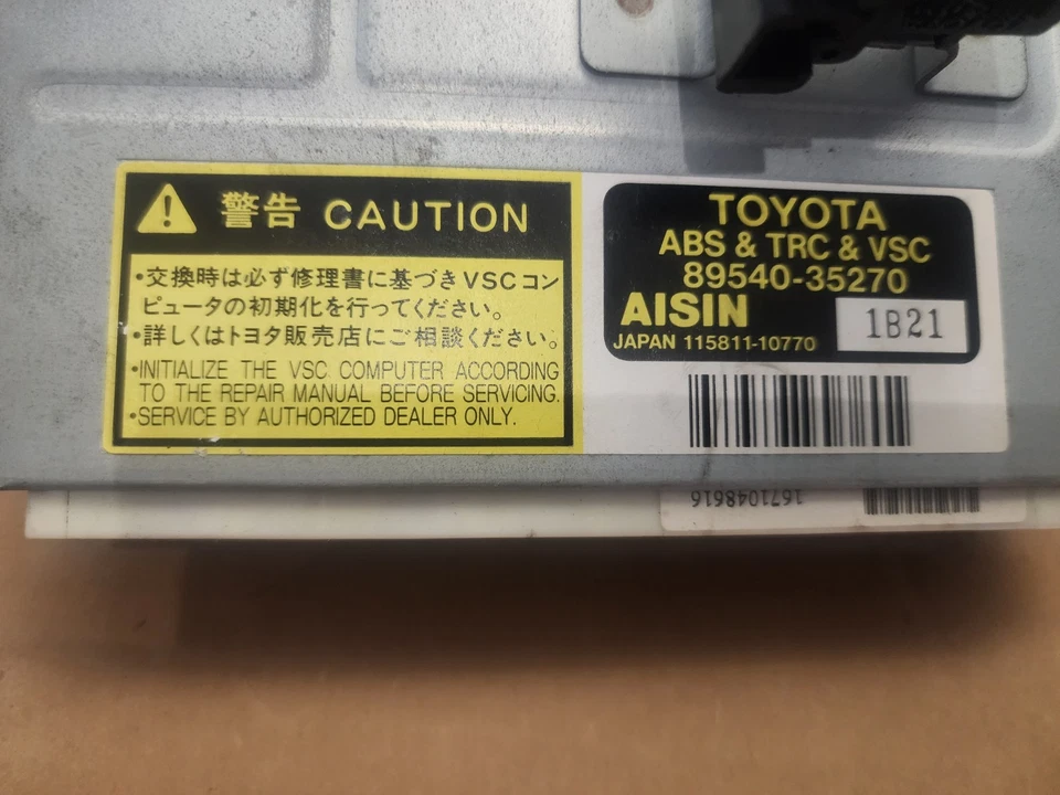 2001-2002 TOYOTA 4RUNNER ABS VSC TRAC CONTROL MODULE 89540-35270 - Image 2 of 4