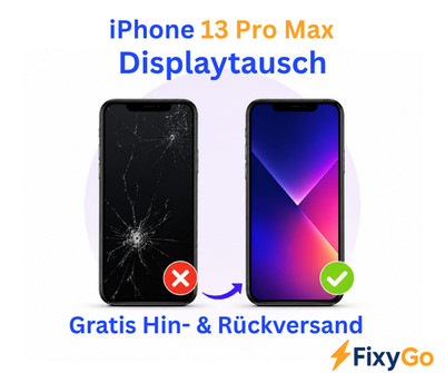 iPhone 13 Pro Max Display Reparatur Bildschirm Austausch Express Service 24h FDX