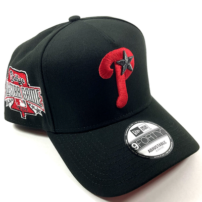 New Era PHI Phillies Exclusive Blk Red Gunmetal 9FORTY A-Frame