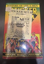 1987 Marvel History of the X-Men Sticker Set II + Album SEALED – 75 Stickers 