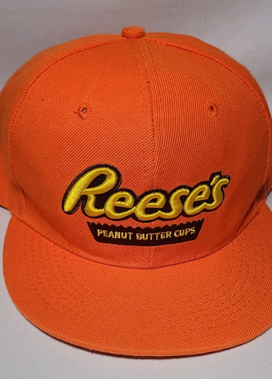 Reeses Peanut Butter Cups Snapback Hat- Orange Ye… - image 6
