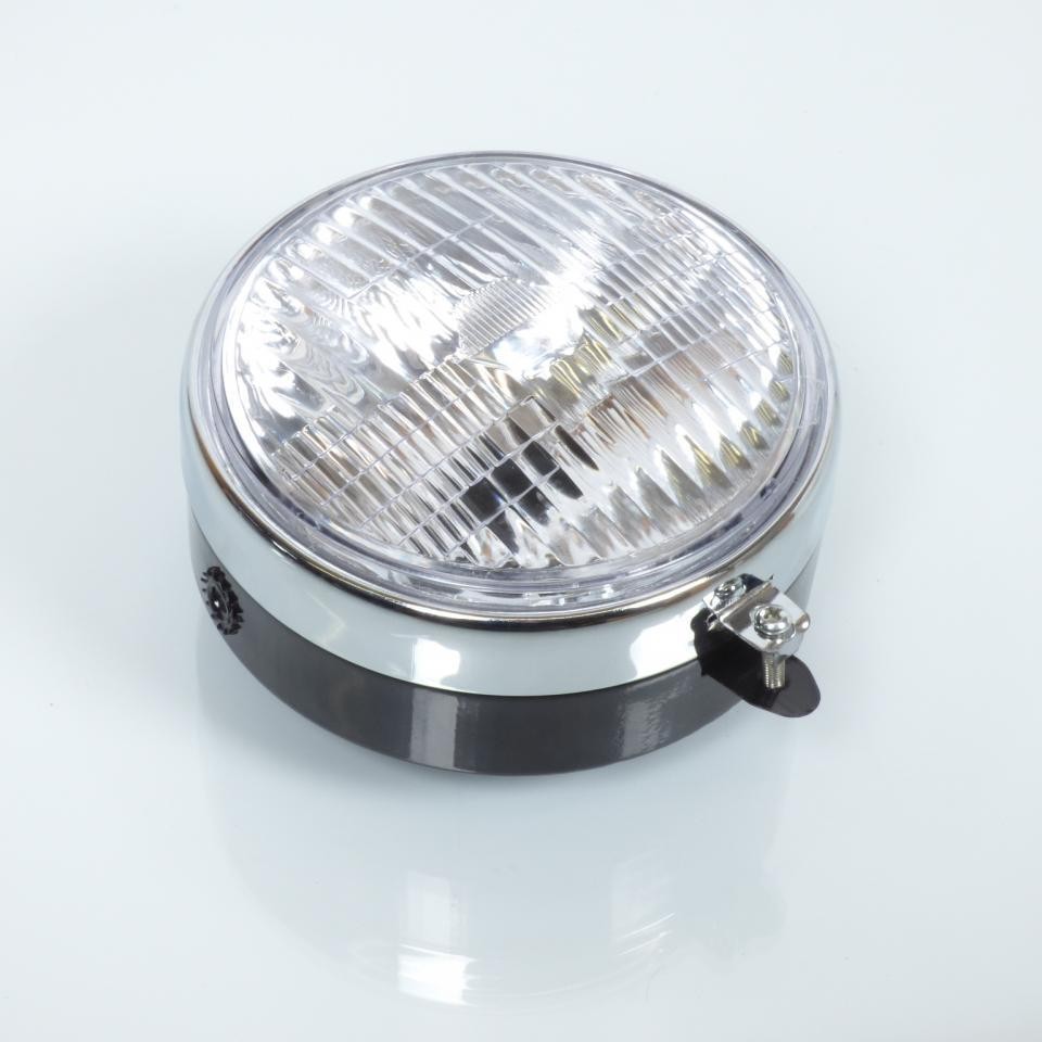 Optique avant MBK 51 rond noir chromé pièce de rechange pour cyclo 50