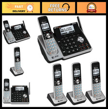 DECT 6.0 1-Handset 2-Line Landline Phone Bundle, 3 Handsets, Dual Caller ID/Call