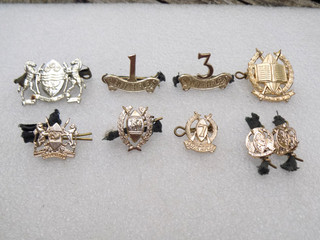 Job Lot African Army Badges Kenya Rifles Botswana etc 9 Anodised Badges