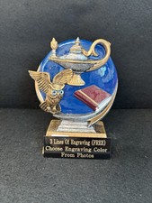 5 1/8" Color X Lamp Of Knowledge Resin Trophy