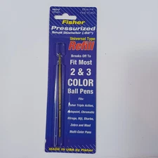 Fisher Space Pen Blue Ink Refill Fine Point Writes Upside Down And Underwater