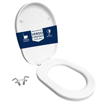 Hydro Home Verso Comfort White Thermoset Toilet Seat Lid