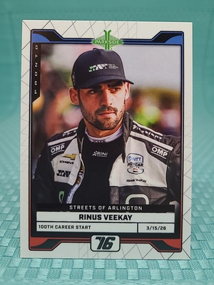 #ad 2026 Parkside Indycar Pronto Streets Of Arlington 100th Start Rinus Veekay 20 $2.99