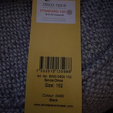 Image of Snickers Service Chinos black
