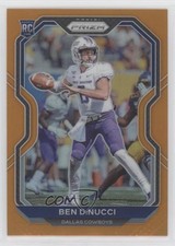 2020 Panini Prizm Rookie Orange Prizm 80/249 Ben DiNucci #337 0nj5