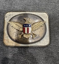 Vintage Patriotic American Eagle Belt Buckle