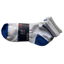 GAP Boy  s Quarter Cotton Socks 8 Pairs Size M/L Shoe Size 3-10