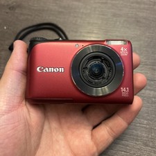Canon PowerShot A220 HD Digital Camera Red Parts