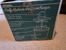 Rival Dolly Madison Vintage Electric Ice Cream Freezer Maker