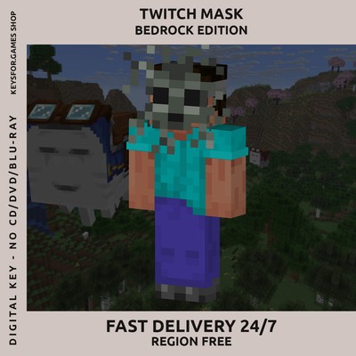 Minecraft Bedrock Edition Twitch Moss Mask | Region Free | MC | PC Xbox