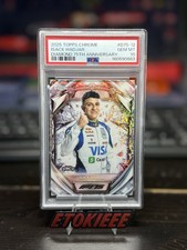 Isack Hadjar RC 2025 Topps Chrome F1 #D75-12 Rookie Diamond 75th Anniv - PSA 10 — 2025 Topps Chrome F1 Diamond 75th Anniversary rookie card for sale on eBay
