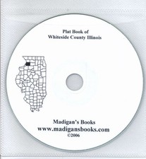 Whiteside Co Illinois IL plat book  genealogy Morrison land owners history CD