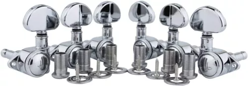  Guitar Locking Tuners (3L + 3R) - 1:21 High End Roto-grip Rotomatic Lock 