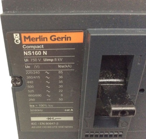 NS160N - MERLIN GERIN Disjoncteur compact tri RECONDITIONNÉ - Imagen 3 de 3