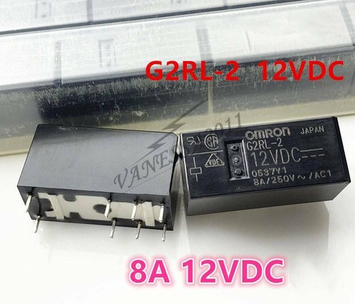 G2RL-2-12VDC G2RL-2-DC12 Power Relais 8A 250VAC 8 Stifte X 10pcs G2RL-2