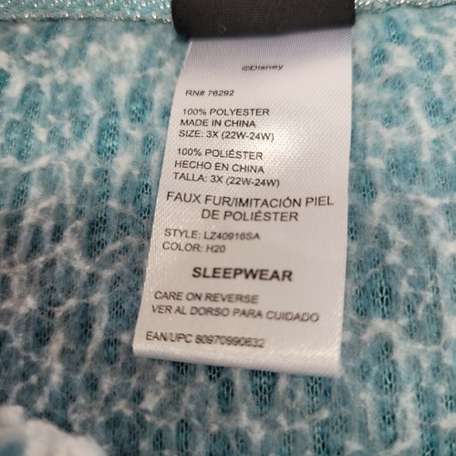 Disney Sleepwear Lilo & Stitch Fleece Sherpa Long Sleeve Top Size XXXL (22-24) - Picture 5 of 8