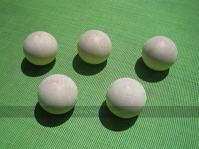 100er Set extra leichte Kokos Schüchtern Kugeln (Birke, 2 Zoll, 30g)