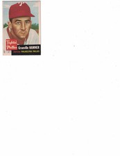 1953 TOPPS CARD #146 GRANVILLE HAMNER, PHILADELPHIA PHILLIES 