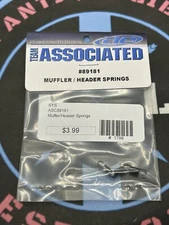 Team Associated. MUFFLER / HEADER SPRINGS. Item #89181 New Old Stock.