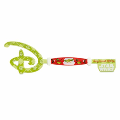 Disney The Mandalorian Holiday Baby Yoda Child 2pc Collectible Key Set NIB - Picture 4 of 5