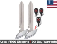 2x New Replacement Proxy Key Fob Remote Insert Blade For Select Maserati Vehicle
