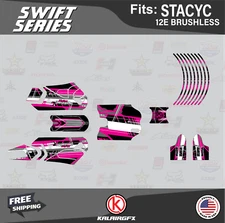 Graphics Kit for STACYC 12E Brushless Electric Bike (All Years) Swift - Magenta